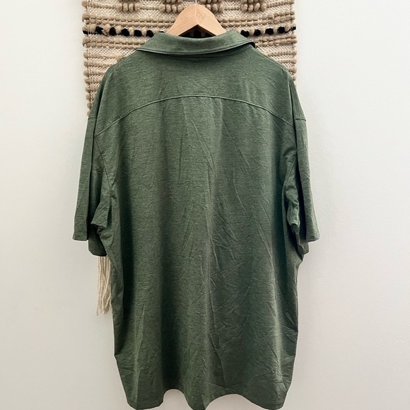 Duluth Trading Co Green Polo Shirt Relaxed Fit - Picture 5 of 7